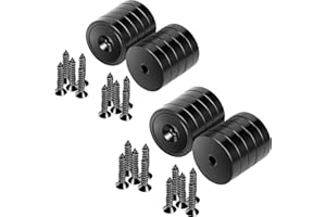 Neosmuk Magnete, 25mm Durchmesser, ideal für Holzwand, Whiteboard, Tür, Haus, Küche, Büro (schwarz, 20 Stück).