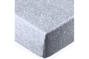 IL DOLCE STILE DELLA TUA CASA Lenzuola matrimoniali invernali sotto con Angoli elasticizzati in soffice flanella 180x200+angolo 25 cm (grigio chiaro)