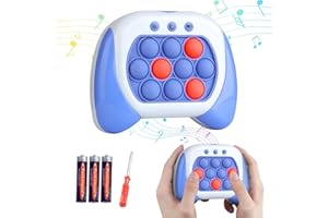 VOFOLEN Light Up Pop It Game Quick Push Game Poppet Fidget Toys Whack a Mole Game Decompression Breakthrough Puzzle Cute Dog Hand Held Pop Kids Game Sensory Toys for 3 4 5 6 7 Years Old Girls