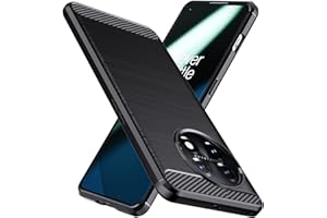 Natbok Case for OnePlus 11,TPU Miękkie + Włókno Węglowe Elastyczna Obudowa,Wojskowy Grade Odporna Na Wstrząsy,Anti-Scratch Cover dla OnePlus 11,Czarny