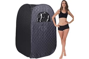 KOVFBRO Sauna Tent Only, Sauna Box,Steam Room,Full Body Foldable One Person Spa Room for Detox Therapy Without Steamer,Sweat Tent,No Include Steam Generator（Recommended to use Under 6.3Ft in height.）
