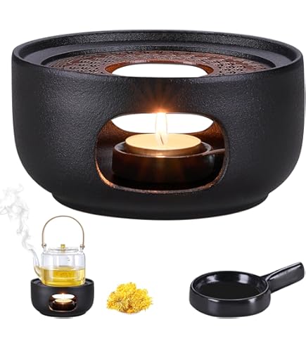 Theelicht Kaars 17.5x27/26cm Metalen Kaars Kamer Dubbelwandige Metalen Radiator Theelicht Warmer Snelle Warmte Kaarsen Oven Kaarsen Warmer Voor Kantoren, Woonkamer