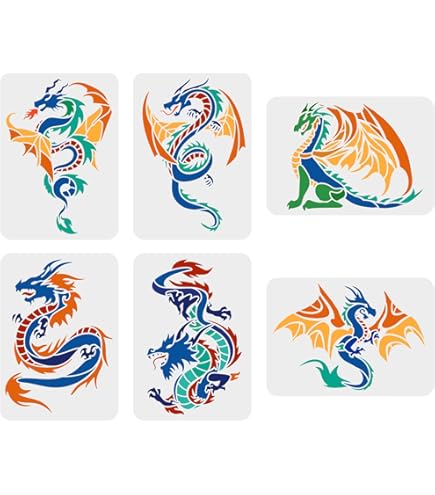 Stencil Teschio Di Fiamme: Riutilizzabile In Poliestere Da 190 Micron (A3/A4/A5) - Italia - Foto 2