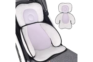 vocheer Coussin de poussette, coussin de siège de voiture pour nouveau-né de 0 à 12 mois