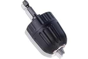 Schnellspannbohrfutter 0.8–10mm JTENG Bohrfutter Schnellspann 3/8-24UNF Sechskantschaft Bohrfutter mit 1/4 Hex Chuck Adapter