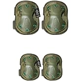 KORDAK Siyah Koruyucu Dizlik ve Dirseklik Takımı - Askeri Airsoft Motosiklet Bisiklet Haki Tek Ebat