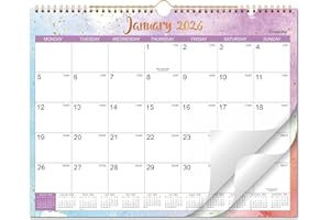 KAMAKING 2026 Calendar - 2026 Calendar UK from Jan. - Dec. 2026, 37 x 29 cm, Family CALENDAR 2026, Double Binding Hook, 37.6 x 29 cm, Perfect for Your Office & Home