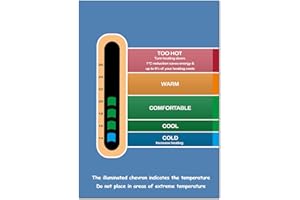 TSAI Eco Room Thermometer Card (Blue) - Liquid Crystal Display