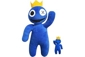 Rainbow Friends Peluche,11.8 inch Peluche Rainbow Friends,Peluche Blue Et Ses Amis,Blue Rainbow Friends,Restaurer Les Personnages du Jeu, AdaptéS à La Collection,IdéAl comme Cadeau De NoëL