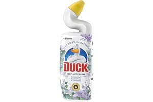 Duck Deep Action Gel Toilet Cleaner Liquid, Removes Limescale, Long Lasting Fragrance, Eucalyptus & Lavender, Pack of 8 (8 x 750ml)