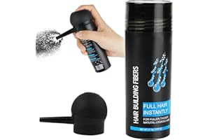 LOPHE Streuhaar zur Haarverdichtung, haarpuder vollem Haar in Sekunden männer und frauen, Natürlich Unsichtbar ansatzpuder, Haarausfall und lichtem Haar powder(Schwarz Set)