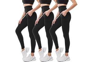 SINOPHANT Leggings a Vita Alta con Tasche da Donna, Morbido Come Il Burro Elastici opachi Yoga Pantaloni