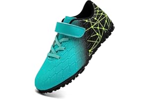 PiDaGlobal Botas de Fútbol Niño Zapatos de Fútbol con Tacos Bajos para Césped Artificial e Indoor Antideslizantes para Entrenamiento y Fútbol Sala Adolescentes Zapatillas de Fútbol