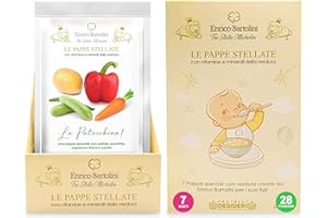 D FRATELLI DESIDERI SEBASTIANO LEONE ACHILLE & CO. Le Pappe Stellate di Enrico Bartolini - 3 Stelle Michelin - 100% naturali, con vitamine e minerali della verdura - 28 porzioni