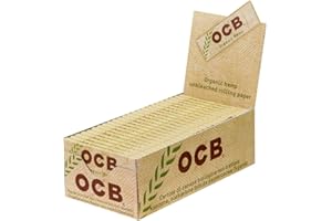 OCB - 50 cajas de papel de fumar de cáñamo natural (50 hojas)