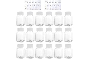 KPSRFG 18PCS 100ml Shot Bottles with Lids - Reusable Containers for Coffee, Smoothies, Milk, Juice and Beverages
