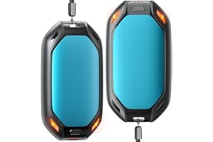 Scaldamani Ricaricabile, Joltix 2 Pack Scaldamani Elettrico Portatile, Durata Elettrico Tascabile Scaldamani con 3 Livelli di Calore per Esterno, Campeggio, Sci, Escursionismo, Regalo in Inverno
