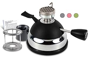 BLUEFIRE Butane Mini Burner for Tabletop Coffee Siphon Syphon/w Furnace Stand and Assembly Rack Ceramic Windproof Torch Head Portable Cooking Stove Espresso Maker Chafing Soup Tureens Fondue Bunsen