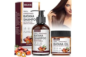 MEANJU Batana Oil Hair Treatment, Batana Shampoo, Crema para el Cabello Batana, Aceite de Batana para el Cabello, Aceite Orgánico de Batana para el Crecimiento del Cabello