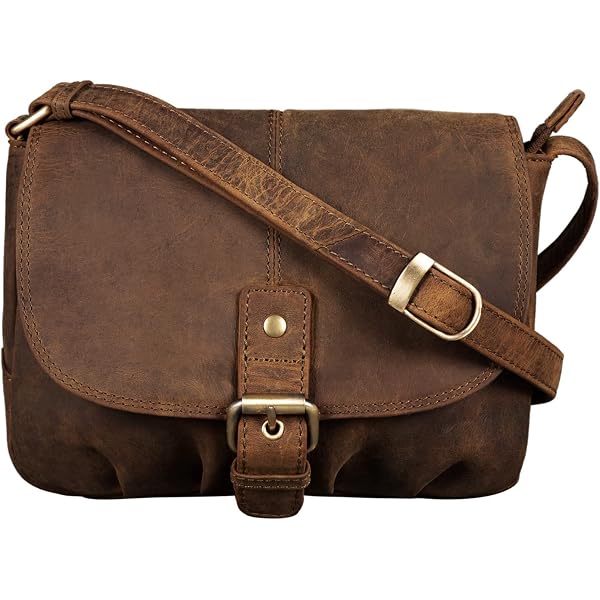 Borsa A Tracolla Artigianale In Pelle E Pelo Animale Marrone – Stile Western, Borse Donna Fatte A Mano