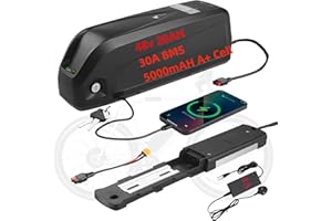 ECOHIPOW (UK Stock) 48V 20AH Ebike Battery 30A BMS 5000mAH Cell Lithium Electric Bike Battery with Charger for 250W 350W 500W 750W 1000W Motor Long Range e Bike Batteries for Bafang AW ebike conversion kit