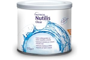NUTRICIA NUTILIS CLEAR - Addensante in Polvere, Insapore e Incolore, indicato per la Gestione Dietetica della Disfagia o Problemi di Masticazione, Alimento a Fini Medici Speciali, Gusto Neutro - 175g