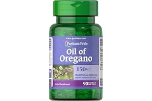 PURITAN'S PRIDE Oil of Oregano 150 mg antiviral boost immune relieves muscle spasms sinus treat