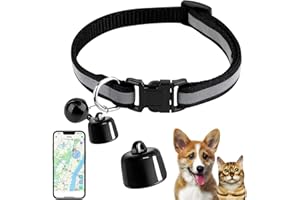 BUKBAS Cat Tracker, Pet GPS Tracker for Cats Dog with No Monthly Fees, Compatible with iOS/Android, GPS Tracking Device for Cat Dog Kitten Puppy
