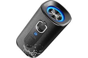 Hupoaf Bluetooth Lautsprecher mit Licht, 30W Musikbox Bluetooth 5.4, Bass Boost Box mit IPX7 Wasserschut, 30 Sth Akku,Kabellose Stereo Pairing,Outdoor Lautsprecher für Reisen, Sport, Party, Radfahren