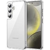 JETech Case for Samsung Galaxy S24, Anti-Yellowing, Transparent | Case Protection Anti-Shock, Hard PC Back, Anti-Scratch, Cle