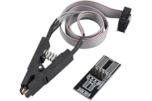 HALJIA SOIC8 SOP8 Test-IC-Clip Testing Clip Socket Adapter für Flash EEPROM BIOS 24 25 93 95 Programmer mit Kabel