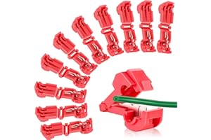 SUPAMZ 5 terminales de conexión para robot cortacésped, estación de carga, conector de derivación en T, conector rápido para cortacésped, robot cortacésped Husqvarna Automower, Worx, Bosch, Gardena