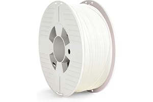 Verbatim PLA-Filament 3D-Druck, 1,75mm, 1kg, Hochleistungs-Polyactid-Filament zur Materialextrusion, für 3D-Drucker und 3D-Stift, 3D-Drucker-Filament aus PLA, 1 Spule 335m, weiß