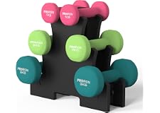 PROIRON Neoprene Dumbbells Weights Exercise & Fitness Dumbbells in 1kg 1.5kg 2kg 3kg 4kg 5kg 6kg 8kg 10kg Pair