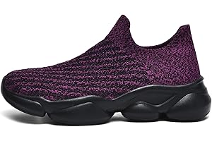 GemChve Basket Femme Respirantes Chaussures de Running Marche Sport Travail Légères Sneakers 35-43