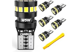 OUSHI Innenraumbeleuchtung Birne, 500% Helligkeit 6500K Weiß 12V Canbus Fehlerfreie Innen Beleuchtung für Kofferraumlicht Outdoor Landschaft Innenhofbeleuchtung Boot RV Camper Glühbirne, 6 Stück