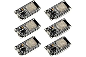 AITRIP ESP32 ESP-32S Development Board 2.4 GHz Dual Core WLAN WiFi + Bluetooth 2-In-1 Microcontroller ESP-WROOM-32 Chip CP2102 for Arduino (6PCS)