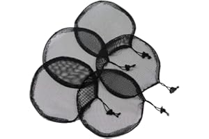 YANTAISIYU 5 szt. czarny koński ogon siatka sznurek gumka podstawa elastyczna podstawa do robienia afro koka do włosów afro puff sznurek kucyk włosy peruka narzędzia elastyczna Ponytail Net (okrągły)