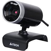 A4Tech PK-910H Internet Camera, 1080P Full HD, 16MP, With Microphone, 9.4 x 3.71 x 5.79 cm, USB, Silver/Black
