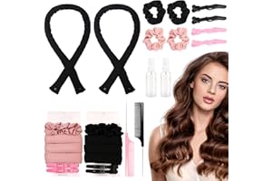 Yokilly Bigodino Lungo Per Boccoli,2 Pezzi Bigodini Morbidi Per Dormire,Heatless Hair Curler,Senza Calore Bigodino,Bigodini Per Capelli Lunghi,Strumento Per Lo Styling Dei Fai-Da-Te