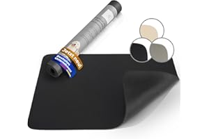 Miggo® Saugfähige Premium Napfunterlage für Katzen und Hunde 50x80 cm Schwarz Futtermatte Futterunterlage Hundenapf Fressnapf Katze rutschfeste Unterlage für Futter, Wasser, Brunnen, Kunstleder, XL