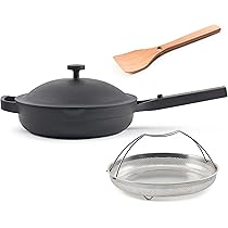 Our Place Always Pan - Pentola antiaderente 10 in 1 da 5,1 a 26,7 cm, senza tossine, in alluminio, sicura per forno, induzione e piani cottura fino a 232 °C