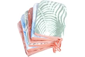 PHOGARY Juego Toallas baño 6 Pack Toallas para Cara Cuerpo, Toalla 21×15cm de Alta Densidad Súper Absorbentes y Suaves, Manoplas de Coralina, Toalla Pequeñas para Invitados (Tie-Dye)