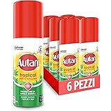 Autan Tropical Mini Spray Antizanzare Contro Zanzare Comuni, Tigre e Tropicali, Insetto Repellente Adatto ai Luoghi Tropicali