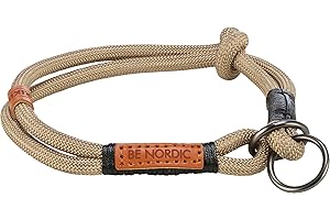 TRIXIE Collare per cani BE Nordic S sabbia/nero – comodo collare per cani di piccola taglia con limitatore di trazione – robusto ed elegante – 17314