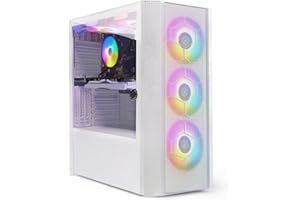 STGSivir PC Gaming Fisso, Computer Gaming, Ryzen 7 5700X fino a 4.6GHz，GeForce RTX 2060 Super 8GB，32GB DDR4 RAM，1TB SSD，WIFI 6, BT 5.0，ventole RGB x3 Windows11 Pro