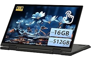 Svikou AozPad PC Portable Convertible 11 Pouces, Ordinateur Tactile 2-en-1 FHD, N95(Jusqu’à 3,4 GHz), 16 Go RAM DDR5, M.2 SSD, Win 11 Pro, Écran Pivotant 360°, USB-C (16GB DDR5 | 460GB SSD, Gris)