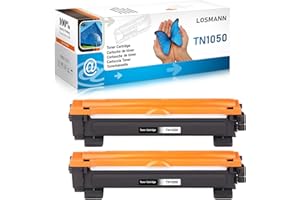 LOSMANN 2x czarny toner kompatybilny z Brother TN1050 TN-1050 do Brother HL-1201 1112E 1210W 1211W 1212W MFC-1810 1810E 1815 1910W 1911NW DCP-1510 1510E 1512 155 12A 15 12E 1601 1610W 1612 1612 W