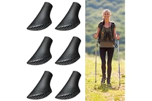 Xynovate 6 Pezzi Gommini per Bastoncini Nordic Walking Universale, Accessori per Bastoncini da Trekking Professionali Tappi, Multiuso, Montagna, Nordic Walking, Sci Alpinismo