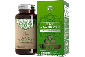 FOCUS FS Saw Palmetto Prostata Capsules | 320mg Saw Palmeto Pelo con Zinc por Porción - 180 Cápsulas de Alta Potencia | Serenoa Repens Capsulas Prostate Support | Sin OGM, Gluten, Lácteos y Alérgenos